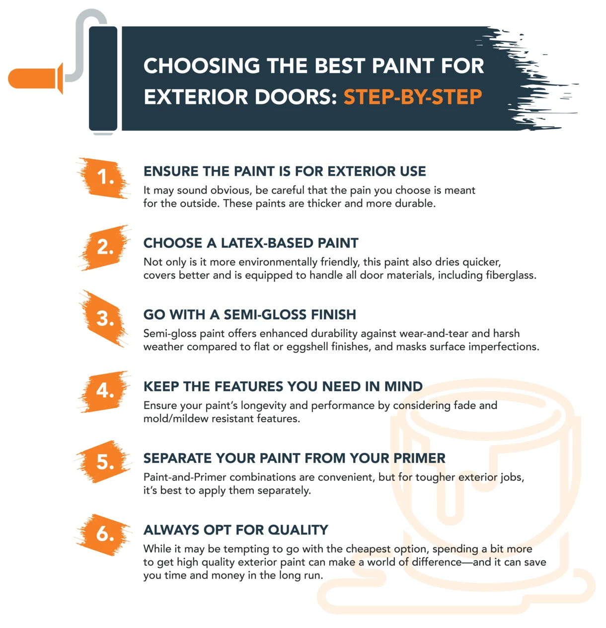 Choosing the Best Paint for Exterior Doors: Step-by-Step