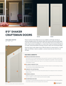 8/0 Shaker Door Flyer