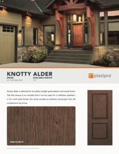 Knotty Alder Informational Flyer