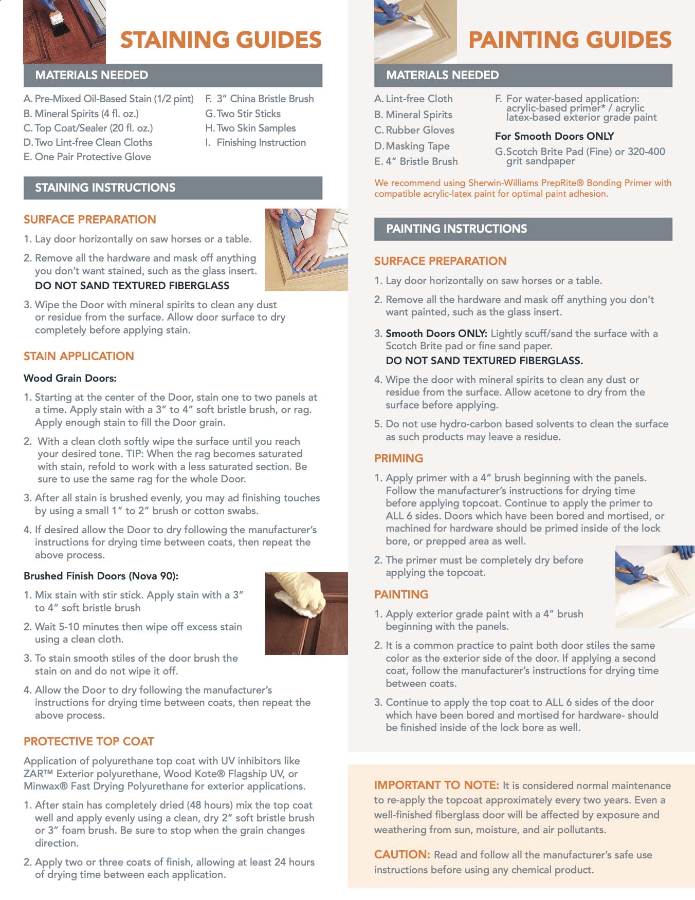 Painting & Staining Guide