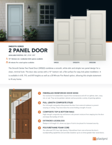 Smooth 2 Panel Door