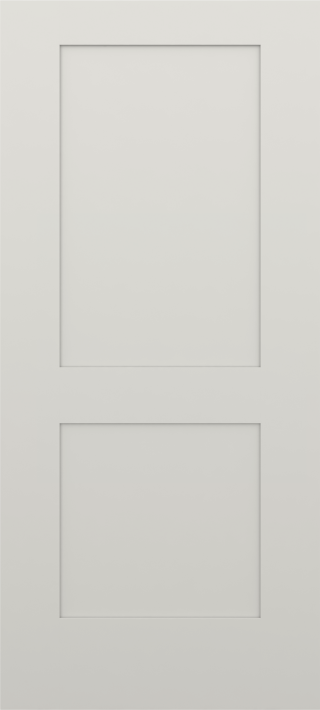 Smooth Two Panel Shaker Door