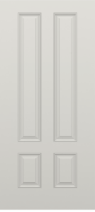 Smooth 3/4 Four Panel Door