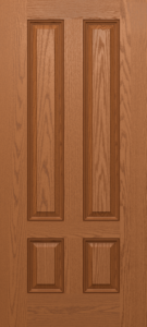 Oak 3/4 Four Panel Door