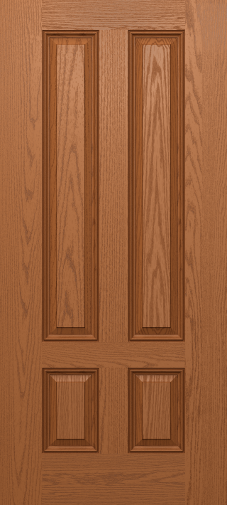 Oak 3/4 Four Panel Door