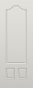 Smooth 3/4 Three Panel Door