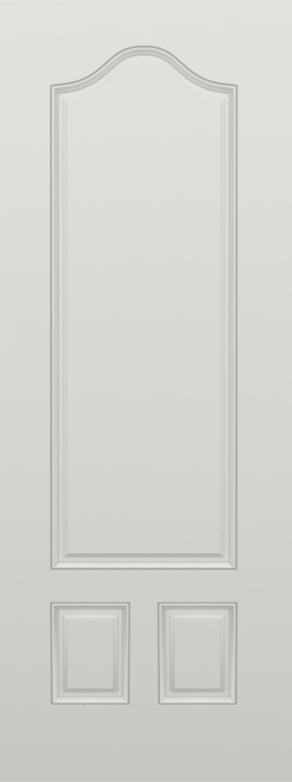 Smooth 3/4 Three Panel Door
