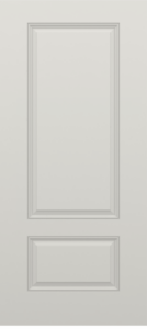 Smooth 3/4 Two Panel Door