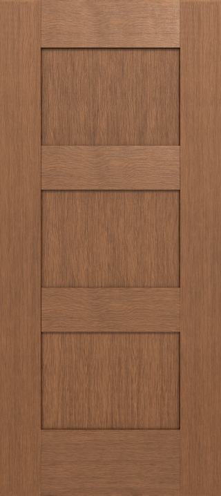 Fir Three Panel Stack Shaker Door