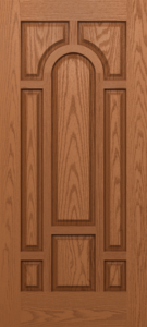 Oak Eight Panel Center Arch Door