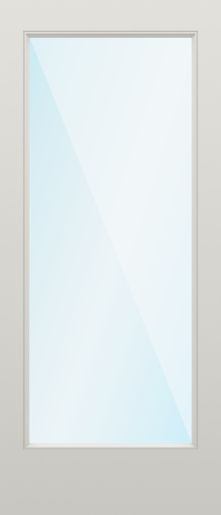 Smooth Flush Glazed Full Lite Door