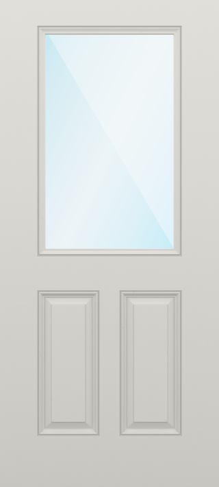 Smooth Flush Glazed Half Lite Door