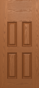 Oak Four Panel Blank Top Door