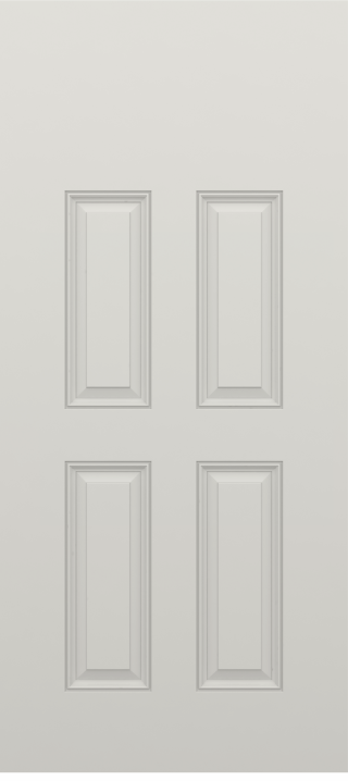 HVHZ Smooth Four Panel Blank Top Door