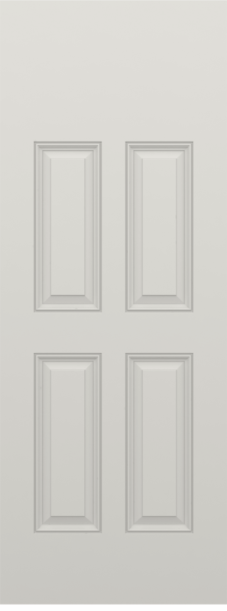 Smooth Four Panel Blank Top Door
