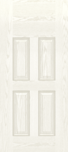 White Oak Four Panel Blank Top Door