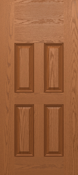 Oak Four Panel Blank Top Door