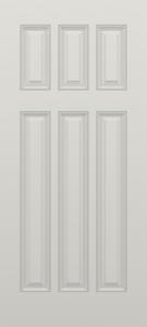 Smooth Six Panel Craftsman Door
