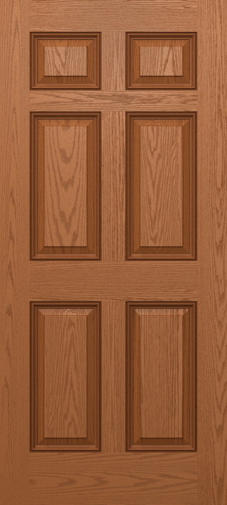 Fire Rated Oak Six Panel Door
