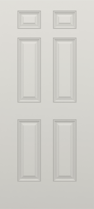 Brushed Six Panel Door