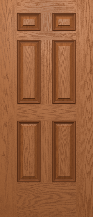 Oak Six Panel Utility Door