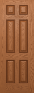 Oak Six Panel Utility Door