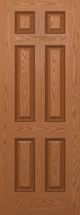 Oak Six Panel Utility Door