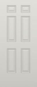 Brushed Six Panel Utility Door