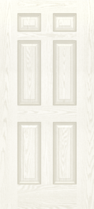 White Oak Six Panel Utility Door