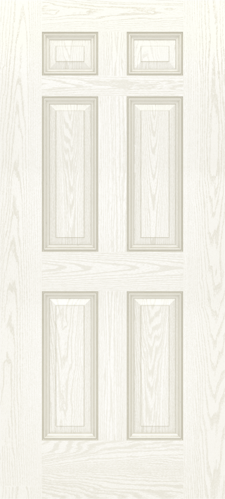 White Oak Six Panel Utility Door