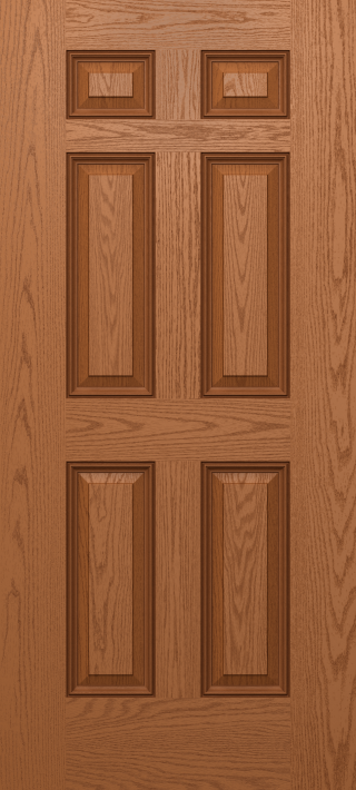 Oak Six Panel Utility Door