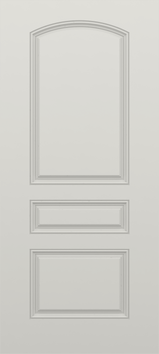 Smooth Three Panel Door