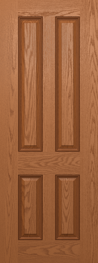Oak True Four Panel Door