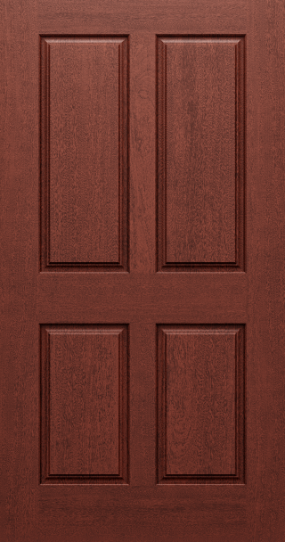 Mahogany True Four Panel Door