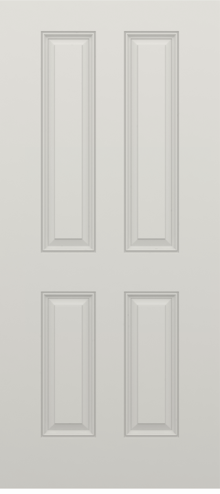 Smooth True Four Panel Door
