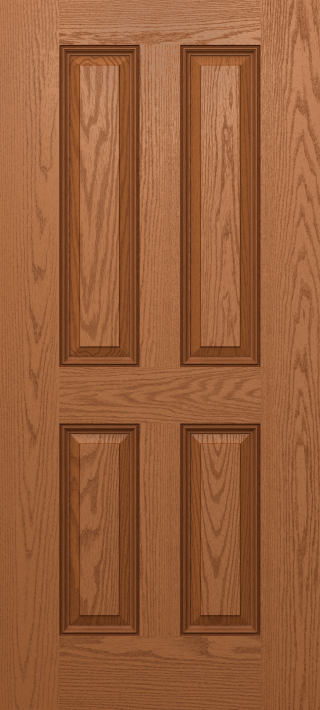 HVHZ Oak True Four Panel Door