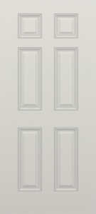 Smooth True Six Panel Narrow Door