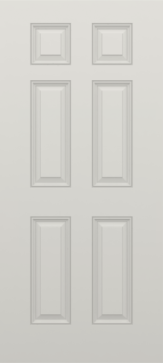 Fire Rated Smooth True Six Panel Narrow Door