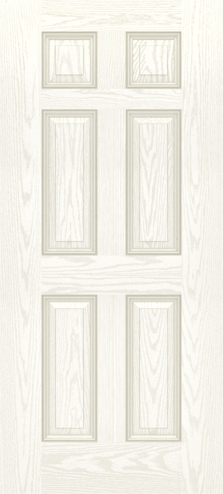 White Oak True Six Panel Narrow Door