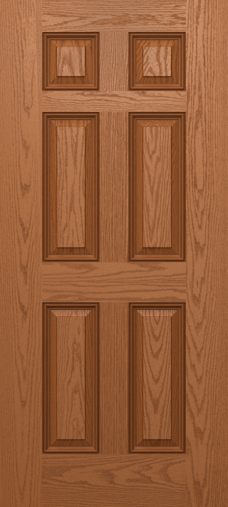 Oak True Six Panel Narrow Door