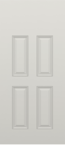Brushed Four Panel Blank Top Door