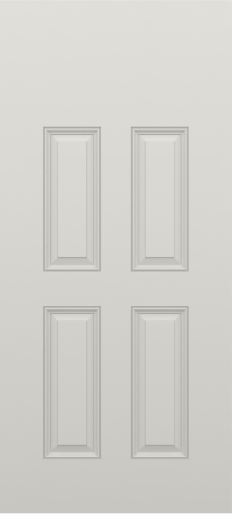 Brushed Four Panel Blank Top Door