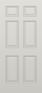 Fire Rated Brushed Six Panel Door