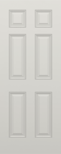 Brushed True Six Panel Narrow Door
