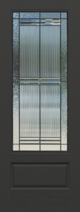 ONYX 3/4 Lite Landcaster Direct Glazed Deco Glass